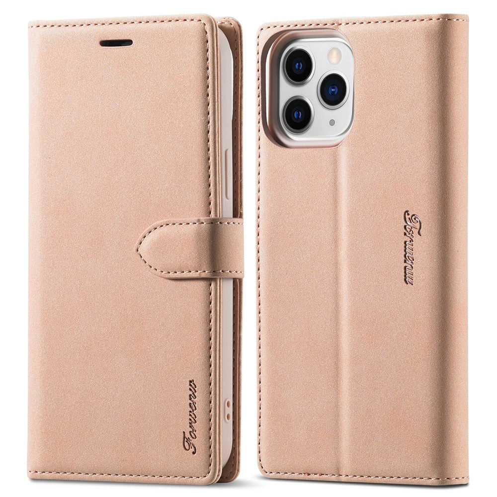 FORWENW F1 Series Full Protection Drop-Resistant Skin Feeling Leather Case for iPhone 13 6.1 inch