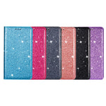 Glitter Sequins Auto-absorbed Ultra-thin Leather Stand Case Cover for iPhone 13 mini 5.4 inch