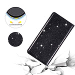 Glitter Sequins Auto-absorbed Ultra-thin Leather Stand Case Cover for iPhone 13 mini 5.4 inch