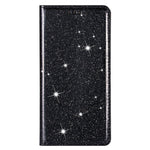 Glitter Sequins Auto-absorbed Ultra-thin Leather Stand Case Cover for iPhone 13 mini 5.4 inch