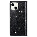 Glitter Sequins Auto-absorbed Ultra-thin Leather Stand Case Cover for iPhone 13 mini 5.4 inch
