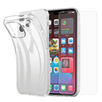 Clear TPU Case + Tempered Glass Screen Protector for iPhone 13 Pro 6.1 inch