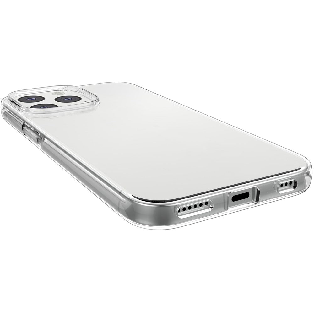 Gennemsigtigt TPU Cover med Hærdet Glas Skærmbeskytter til iPhone 13 6.1 tommer