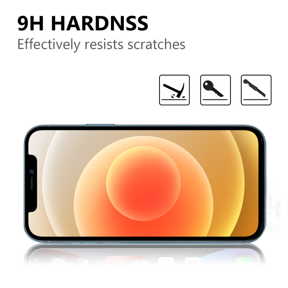 Gennemsigtigt TPU Cover med Hærdet Glas Skærmbeskytter til iPhone 13 6.1 tommer