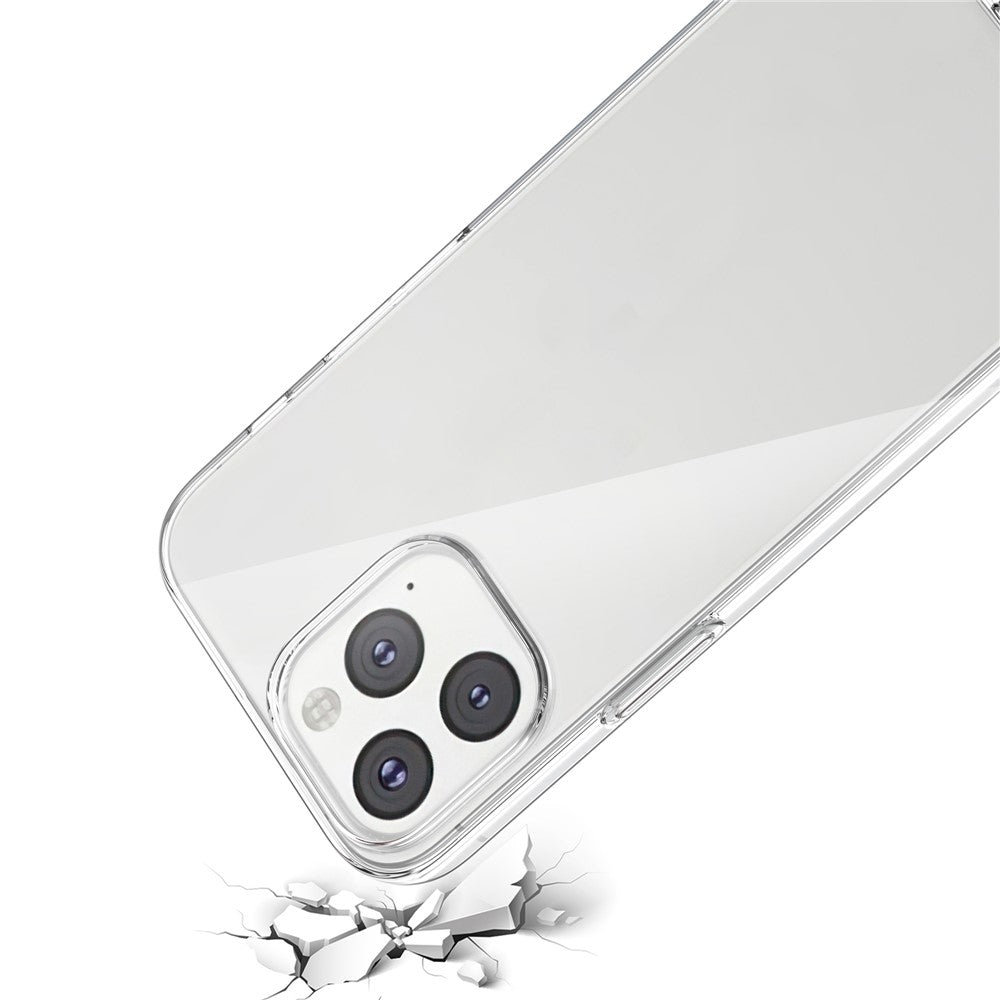Crystal Clear Shockproof Protective Soft TPU Case with 9H Tempered Glass Screen Protector for iPhone 13 mini 5.4 inch