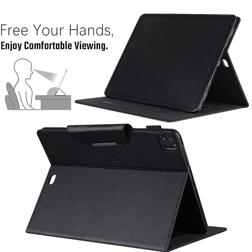 PU Leather Stand Tablet Case Cover with Auto Wake / Sleep for iPad Air 13 (2026) / (2025) / (2024) / Pro 12.9 (2022) / (2021) / (2020) / (2018)