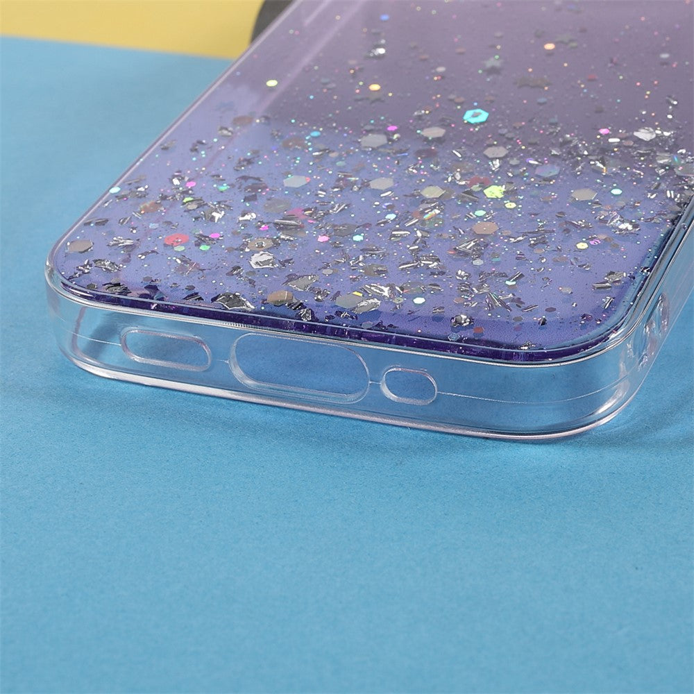 Sparkle Starry Sky Epoxy Stylish Light Anti-Scratch Soft TPU Phone Case Protector for iPhone 13 mini 5.4 inch