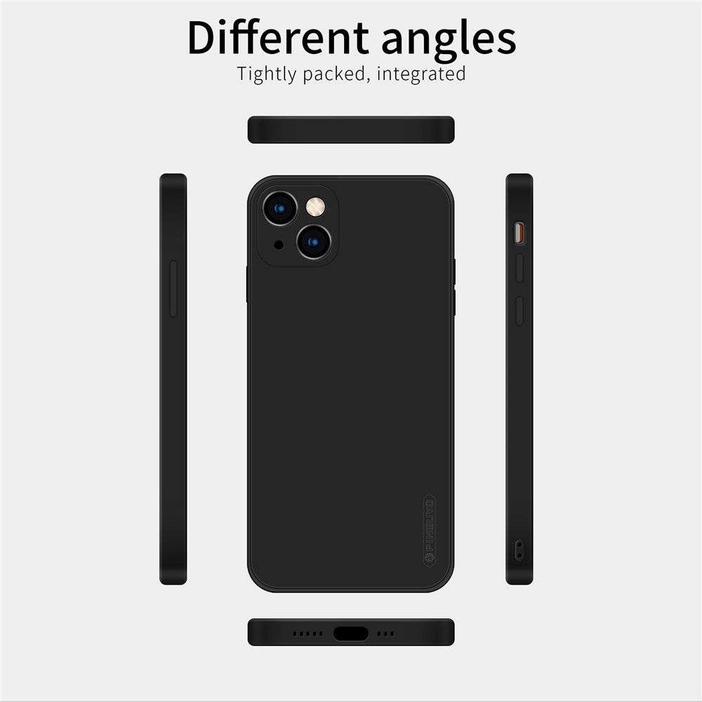 PINWUYO Precise Cut-Out Soft Skin Silicone Shockproof Phone Cover for iPhone 13 6.1 inch