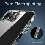 Rugged TPU Shock-Absorption Bumper + Clear PC Back Anti-Drop Cover for iPhone 13 mini 5.4 inch