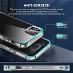 Hybrid Hard PC Back + Soft TPU Bumper Slim Crystal Clear Phone Case for iPhone 12 / 12 Pro 6.1 inch