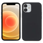 Solidt Silikone Slankt Mikrofiberforing Stødabsorberende Cover til iPhone 12 mini 5,4 tommer