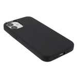 Solidt Silikone Slankt Mikrofiberforing Stødabsorberende Cover til iPhone 12 mini 5,4 tommer