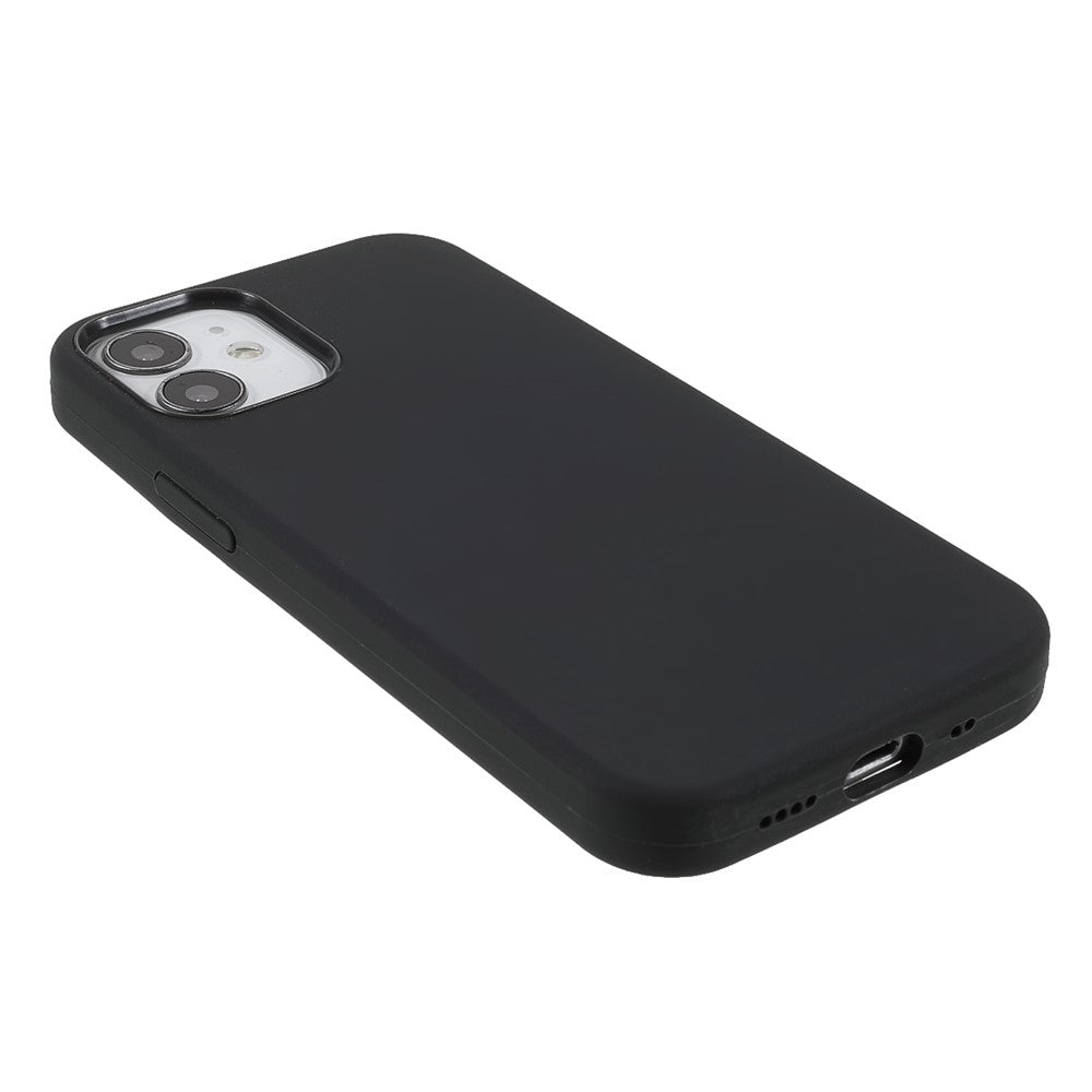 Solidt Silikone Slankt Mikrofiberforing Stødabsorberende Cover til iPhone 12 mini 5,4 tommer