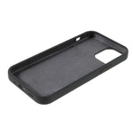 Solidt Silikone Slankt Mikrofiberforing Stødabsorberende Cover til iPhone 12 mini 5,4 tommer