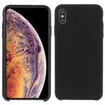 Solid Silicone Shockproof Phone Case with Soft Anti-Scratch Microfiber Lining for iPhone XS Max 6.5 inch