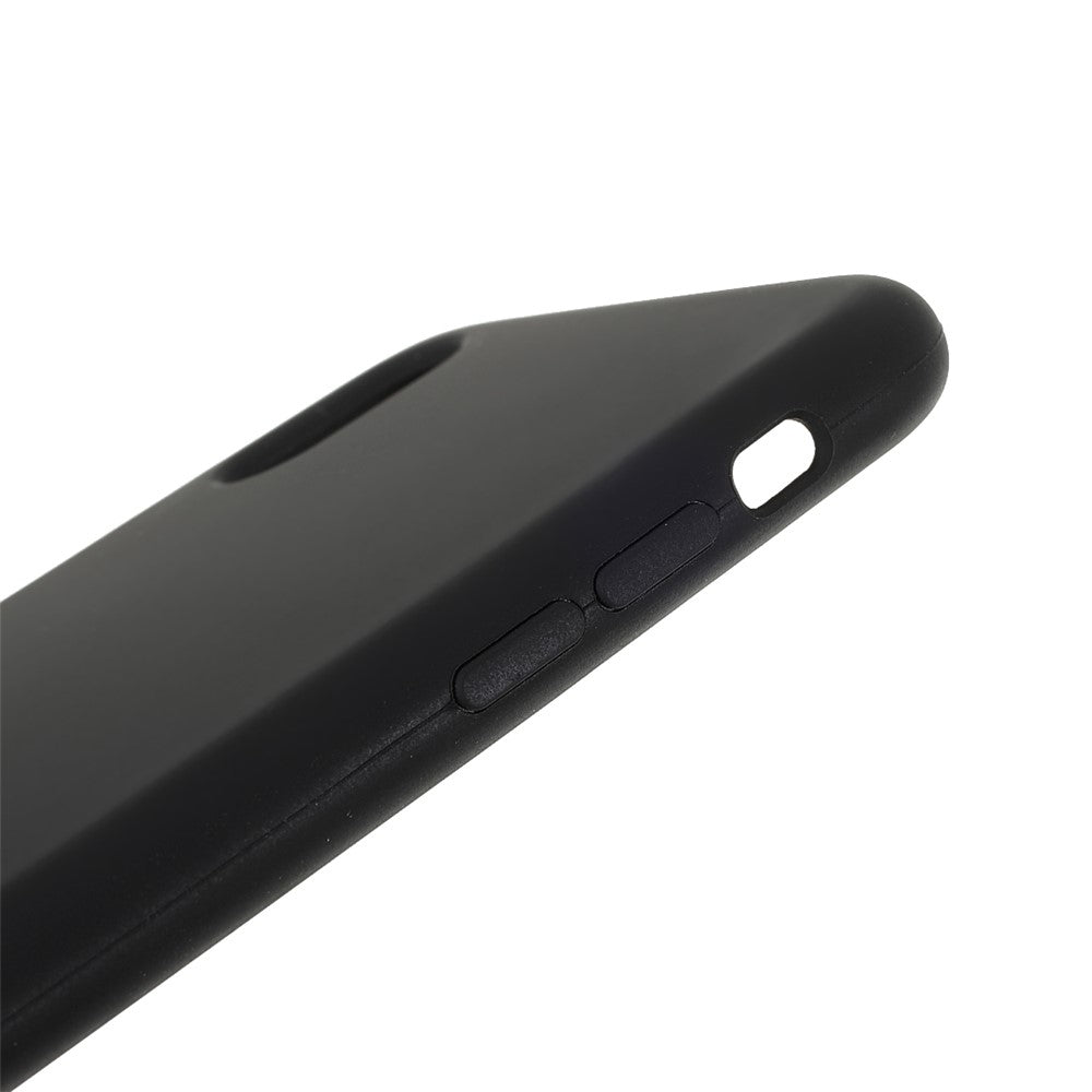 Solid Silicone Shockproof Phone Case with Soft Anti-Scratch Microfiber Lining for iPhone XS Max 6.5 inch