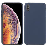 Solid Silicone Shockproof Phone Case with Soft Anti-Scratch Microfiber Lining for iPhone XS Max 6.5 inch