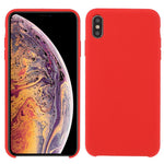 Solid Silicone Shockproof Phone Case with Soft Anti-Scratch Microfiber Lining for iPhone XS Max 6.5 inch