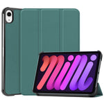 Trefoldigt stander etui i PU-læder, smart beskyttelsescover til iPad mini (2024) / mini (2021)