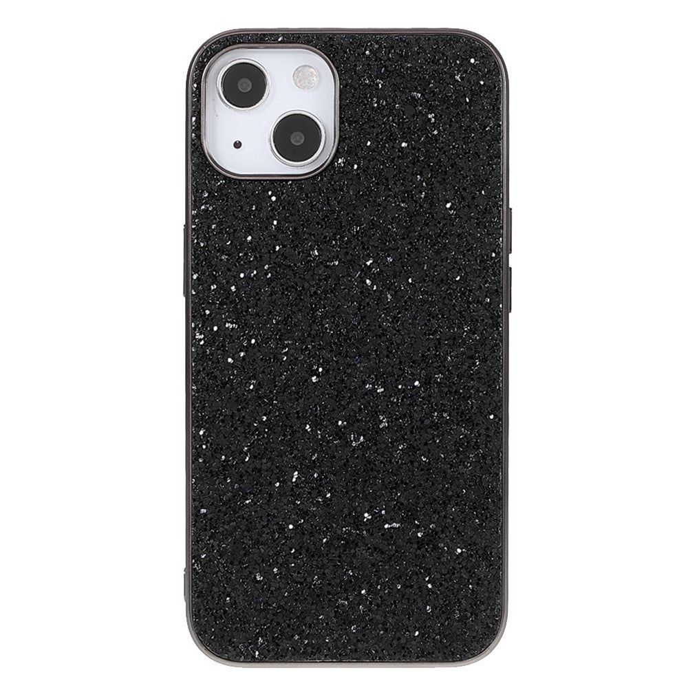 Glitter Bling TPU Electroplating Edge + Hard PC Back Stylish Light Shockproof Phone Cover for iPhone 13 mini 5.4 inch