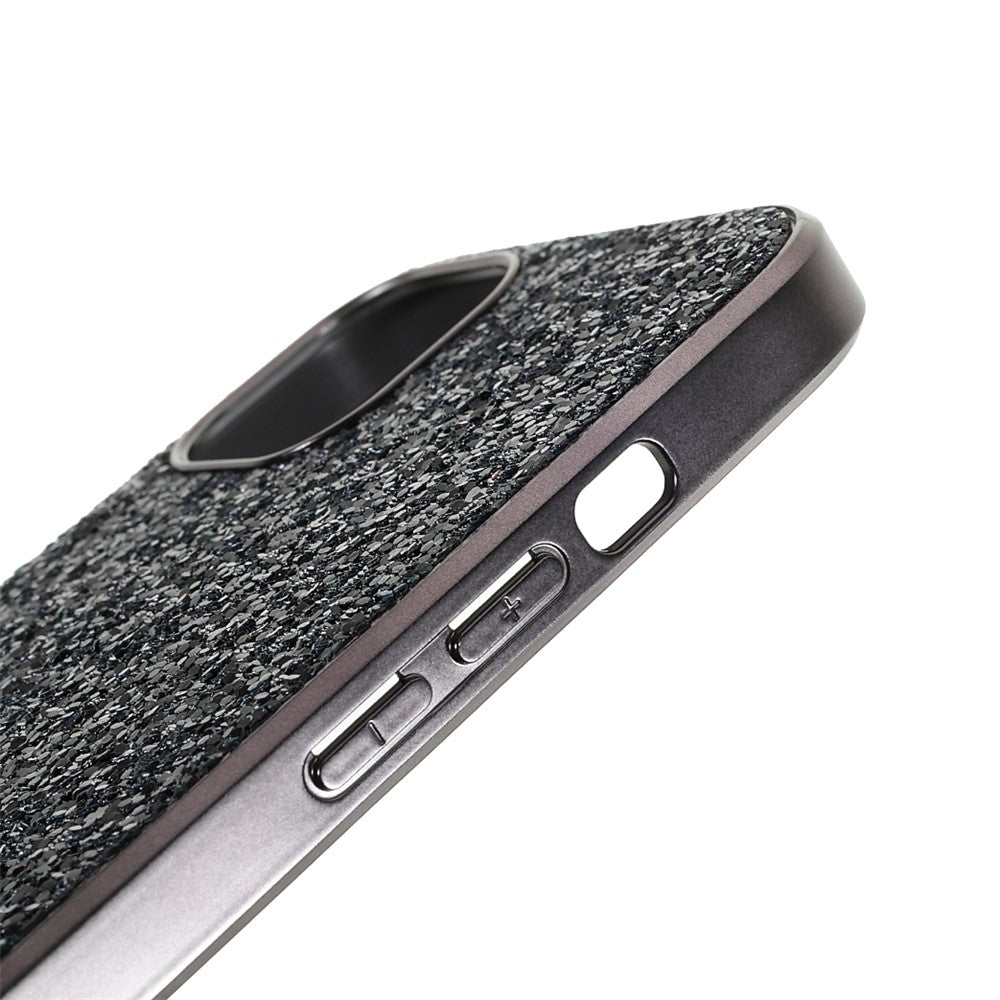 Glitter Bling TPU Electroplating Edge + Hard PC Back Stylish Light Shockproof Phone Cover for iPhone 13 mini 5.4 inch