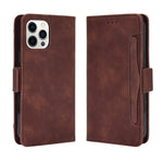 Multiple Card Slots Leather Cell Phone Protective Case with Stand and Wallet for iPhone 13 Pro Max 6.7 inch