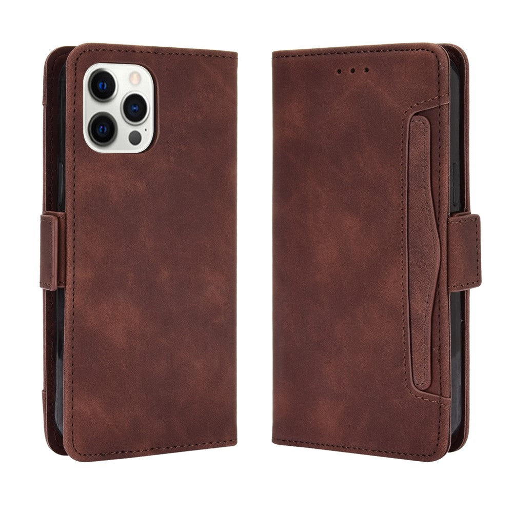 Multiple Card Slots Leather Cell Phone Protective Case with Stand and Wallet for iPhone 13 Pro Max 6.7 inch