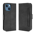 Multiple Card Slot Wallet Design Full Protection Leather Phone Cover with Stand for iPhone 13 6.1 inch