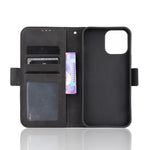 Multiple Card Slot Wallet Design Full Protection Leather Phone Cover with Stand for iPhone 13 6.1 inch