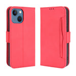 Multiple Card Slot Wallet Design Full Protection Leather Phone Cover with Stand for iPhone 13 6.1 inch