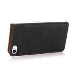 Anti-Drop Anti-Ridse Dual Color Wallet Stand Design Læder Telefoncover med Praktisk Rem til iPhone SE (2022)/SE (2020)/8/7/6