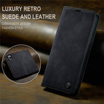 CASEME 013 Series Wallet Stand All-round Protection PU Leather Shell Case for iPhone 13 Pro Max 6.7 inch