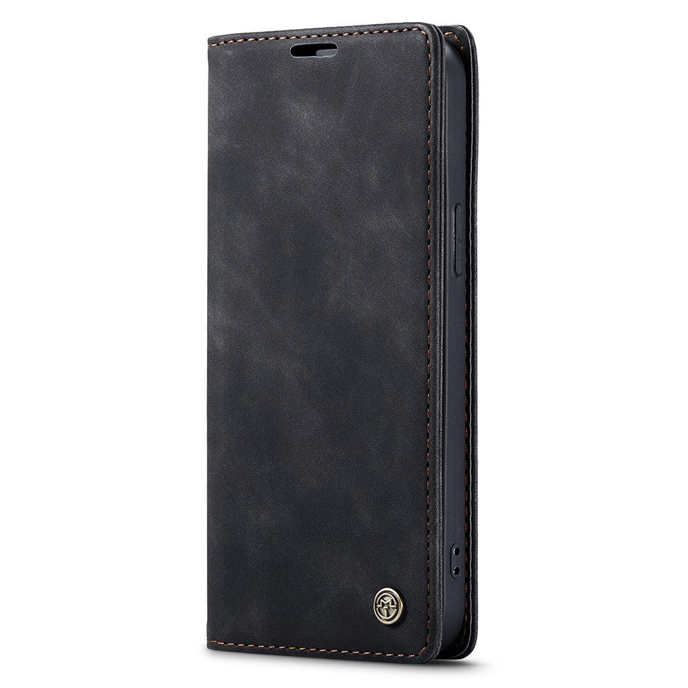 CASEME 013 Series Wallet Stand All-round Protection PU Leather Shell Case for iPhone 13 Pro Max 6.7 inch
