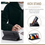 CASEME 013 Series For iPhone 13 mini Magnetic Auto-absorbed Wallet Stand Leather Phone Case