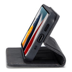 CASEME 013 Series For iPhone 13 mini Magnetic Auto-absorbed Wallet Stand Leather Phone Case