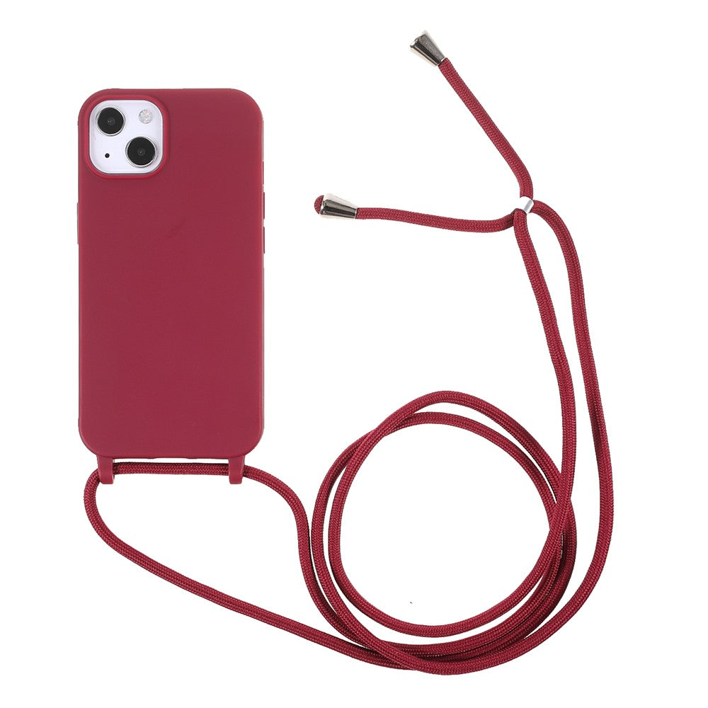 Anti-ridse TPU telefoncover med justerbar snor til iPhone 13 6.1 tommer