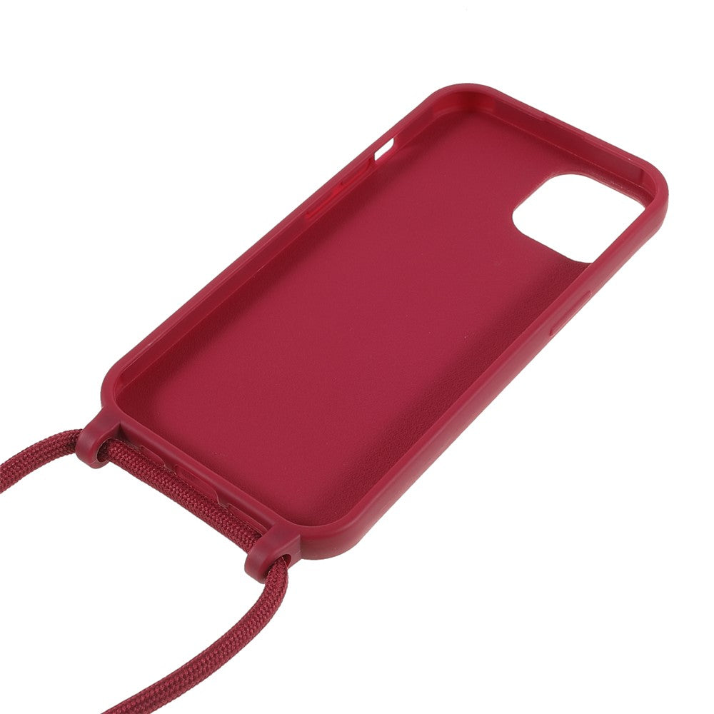 Anti-ridse TPU telefoncover med justerbar snor til iPhone 13 6.1 tommer