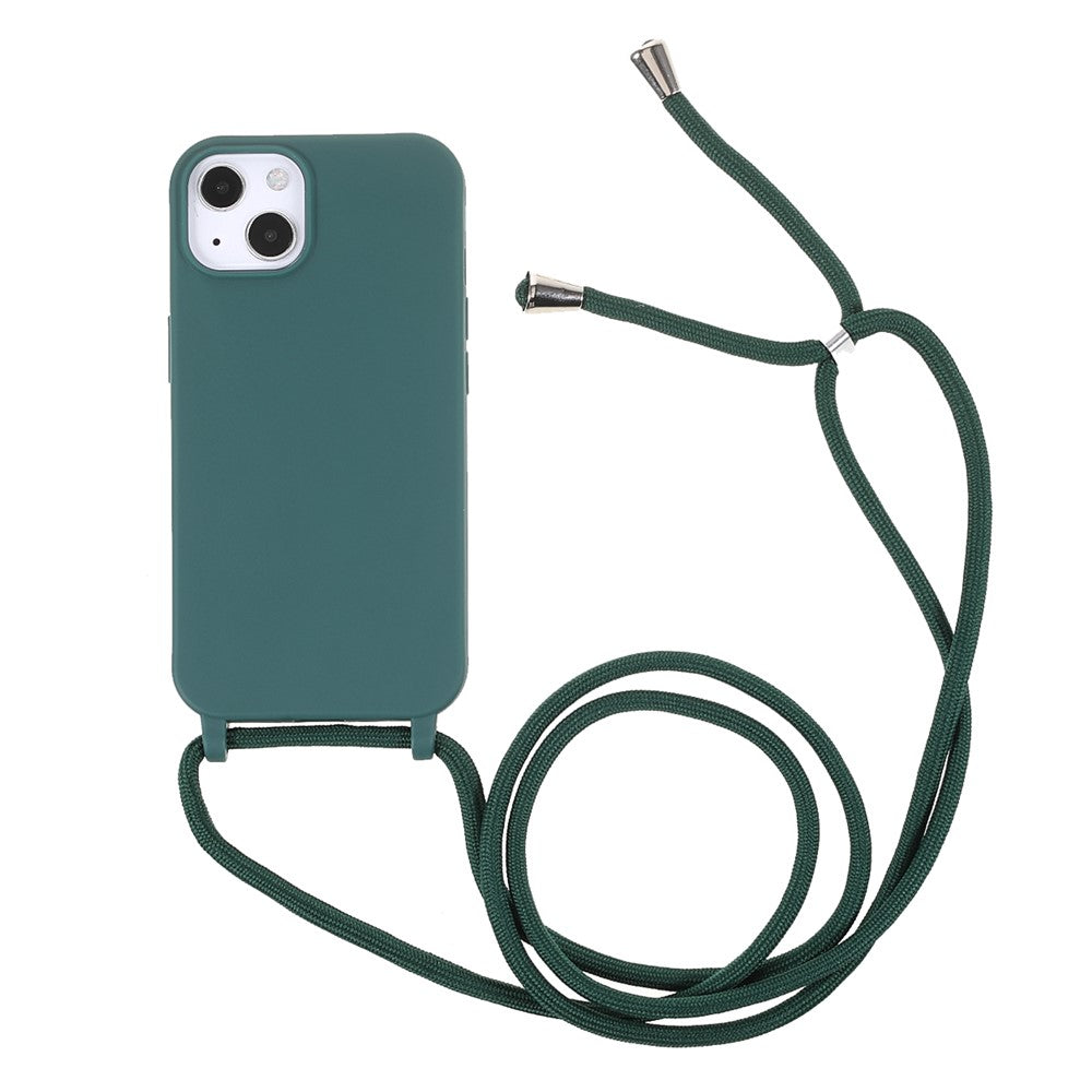 Anti-ridse TPU telefoncover med justerbar snor til iPhone 13 6.1 tommer
