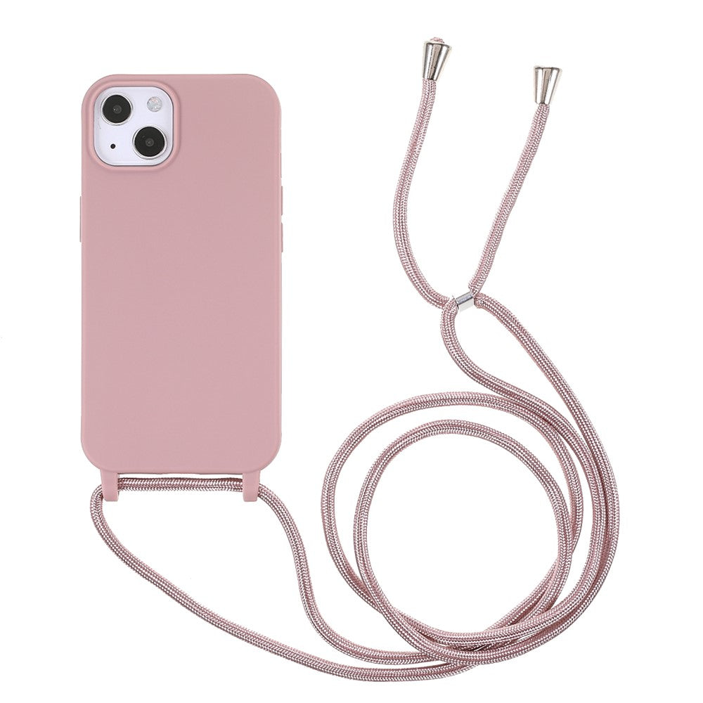 Anti-ridse TPU telefoncover med justerbar snor til iPhone 13 6.1 tommer