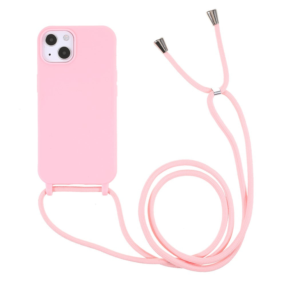 Anti-ridse TPU telefoncover med justerbar snor til iPhone 13 6.1 tommer