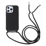 Soft TPU Cell Phone Cover Protective Shell with Lanyard for iPhone 13 Pro 6.1 inch