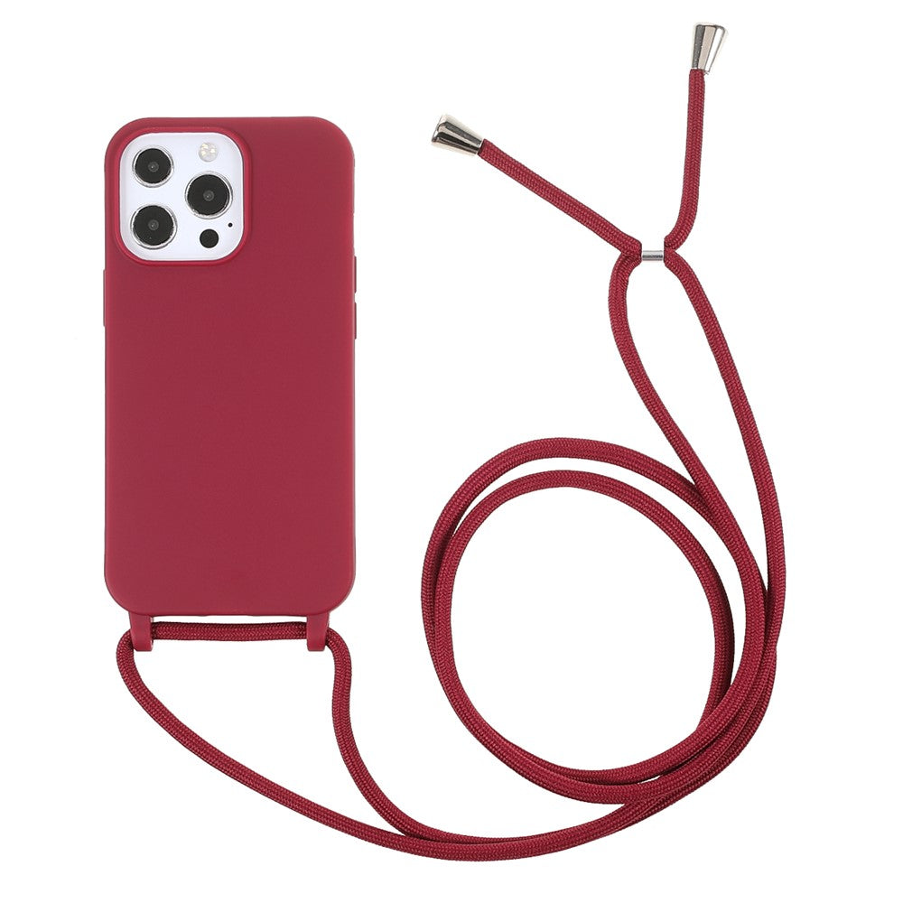 Mobilmobilskal i TPU med justerbart snöre för iPhone 13 Pro Max 6,7 tum