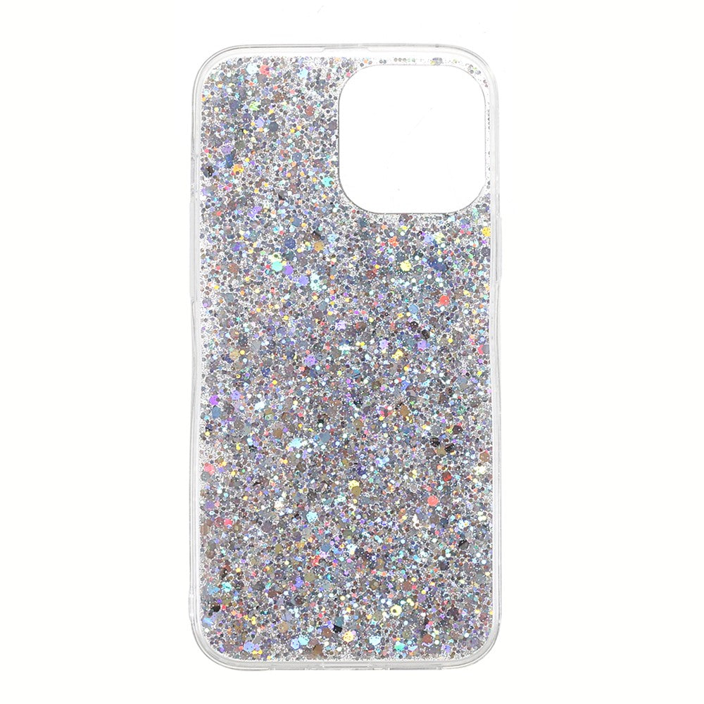 Flash Powder Sequins Stylish Acrylic+TPU Phone Case for iPhone 13 mini 5.4 inch