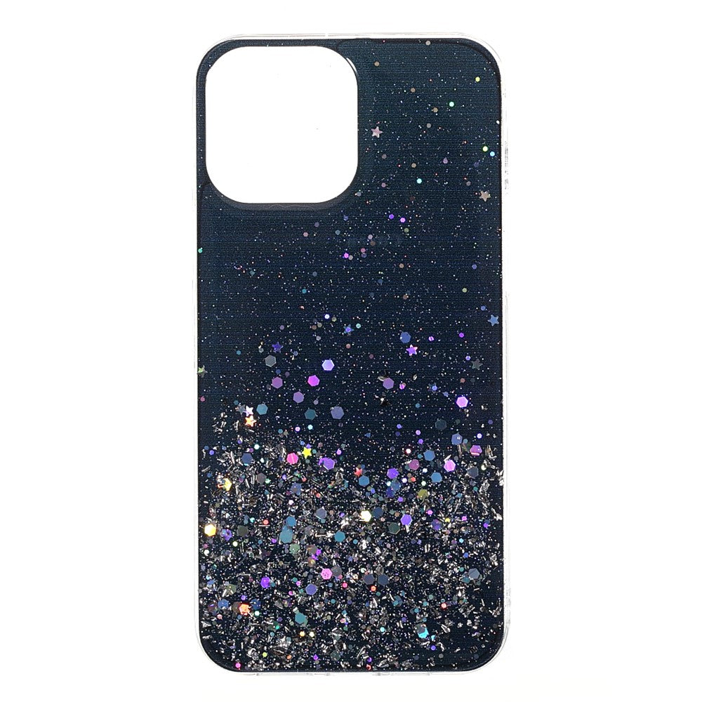 Flash Powder Sequins Stylish Acrylic+TPU Phone Case for iPhone 13 mini 5.4 inch