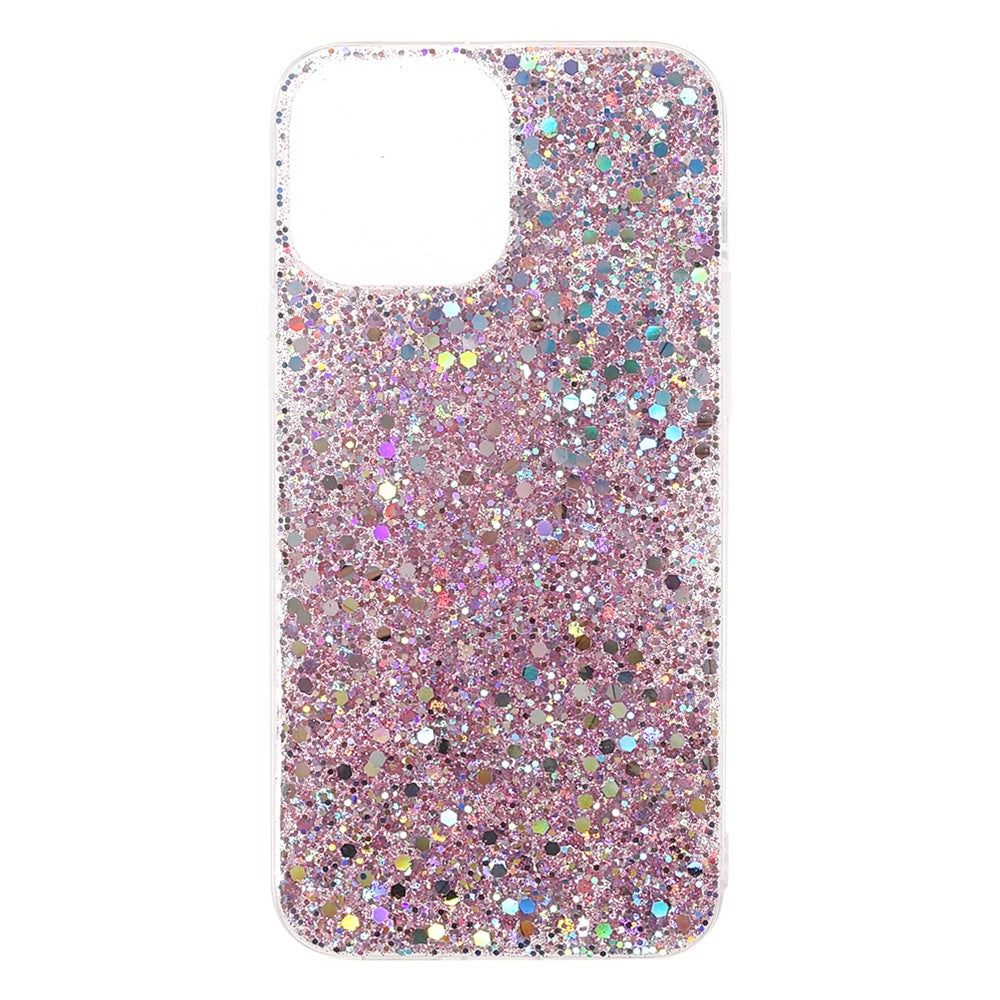 Flash Powder Sequins Stylish Acrylic+TPU Phone Case for iPhone 13 mini 5.4 inch