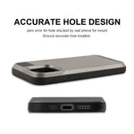 TPU + PC hybridmobilskal med skyddande korthållare för iPhone 13 Pro Max 6,7 tum