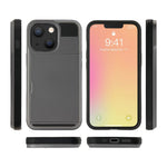 TPU + PC hybridmobilskal med skyddande korthållare för iPhone 13 Pro Max 6,7 tum