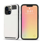 TPU + PC hybridmobilskal med skyddande korthållare för iPhone 13 Pro Max 6,7 tum