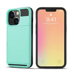 TPU + PC hybridmobilskal med skyddande korthållare för iPhone 13 Pro Max 6,7 tum