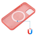 For iPhone 13 mini 5.4 inch Liquid Silicone Phone Cover Protective Case for Magnetic Charging